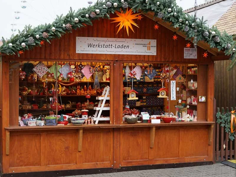 Christophoruswerk mit&nbsp;eigenem Stand&nbsp;beim&nbsp;Weihnachtsmarkt
